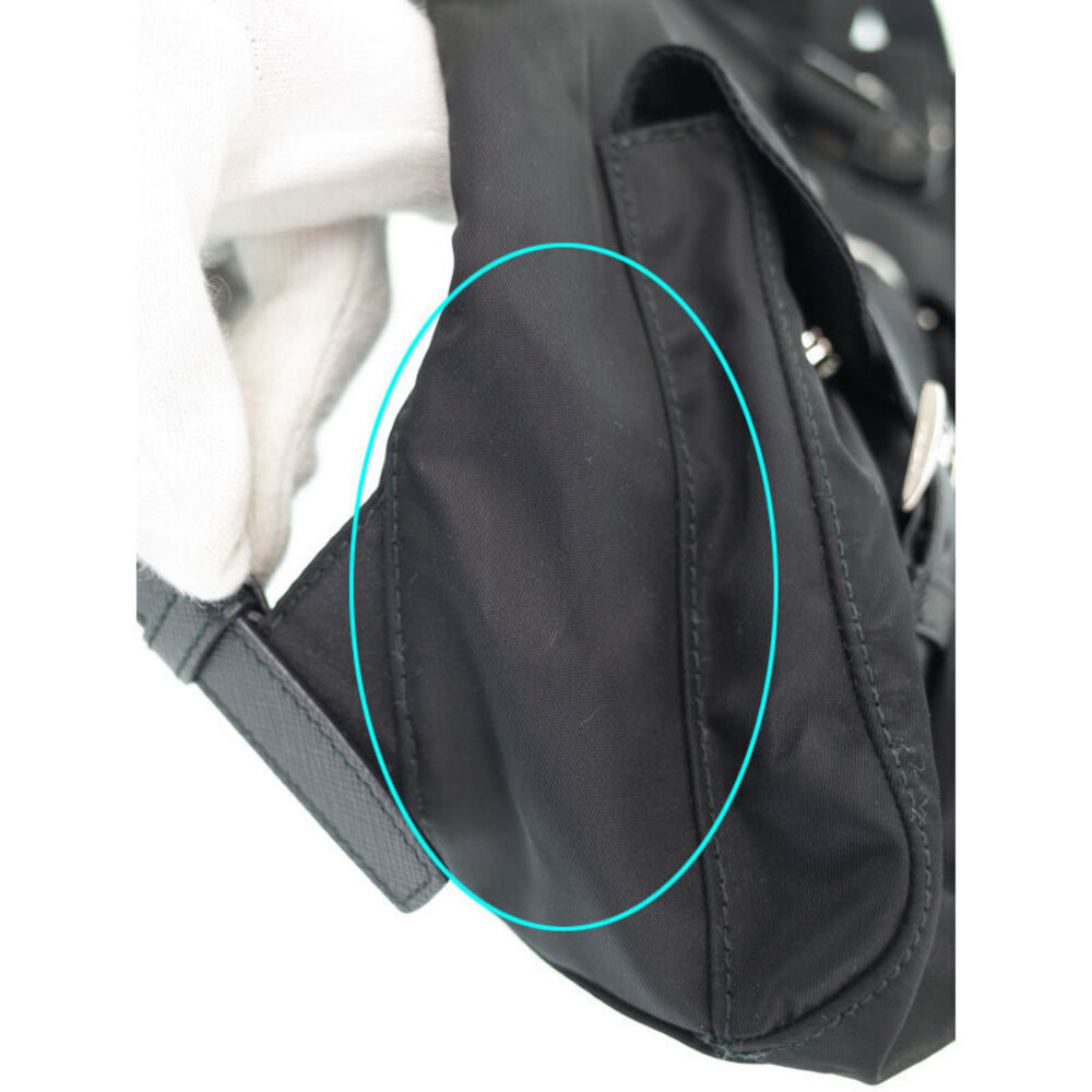 PRADA Two Pocket Tessuto Backpack Rucksack Daybag Black - Picture 9 of 9